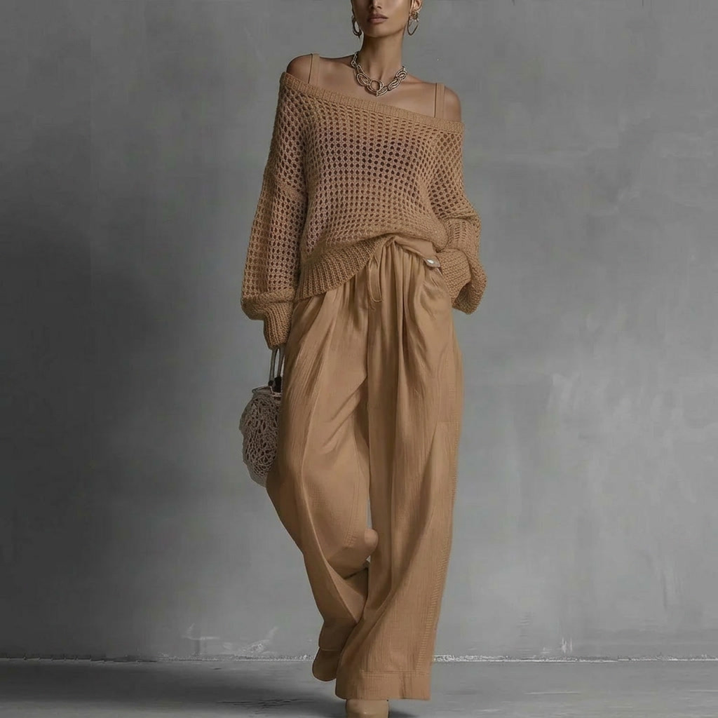 Claribel | Elegant Wide-Leg Two-Piece Set for Women | Occasion Wear