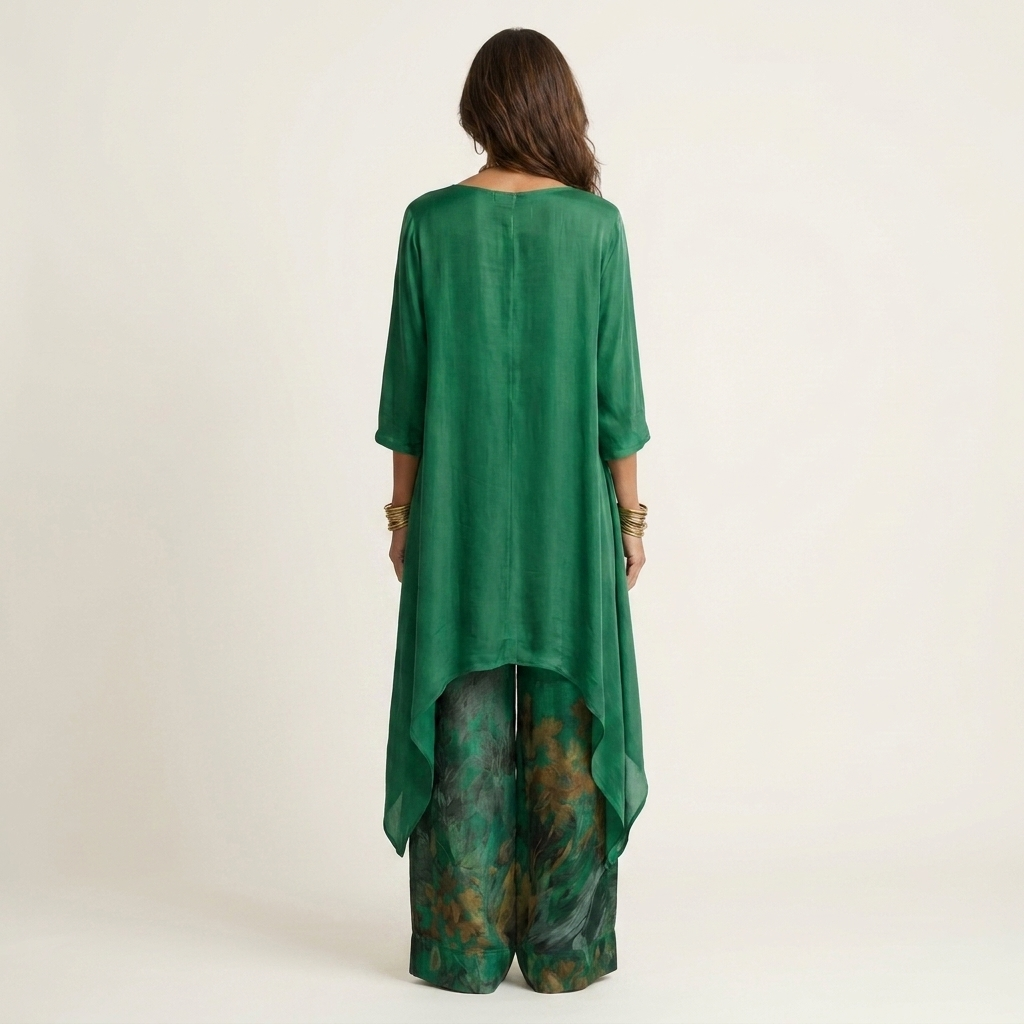 Cariola | Asymmetric Tunic Two-Piece Set for Women