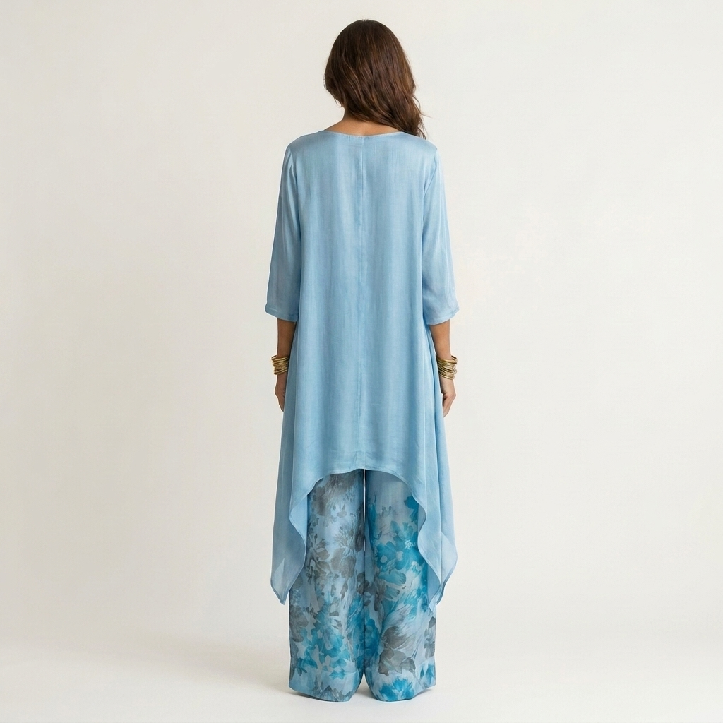 Cariola | Asymmetric Tunic Two-Piece Set for Women
