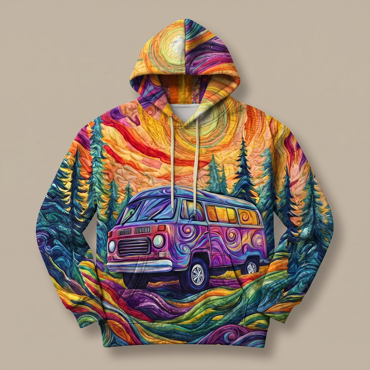 Vaneska | Sunburst Print Hoodie