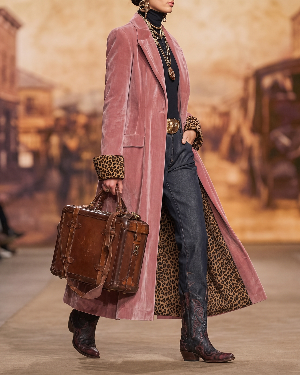Madison | Velvet Longline Tailored Coat for Women