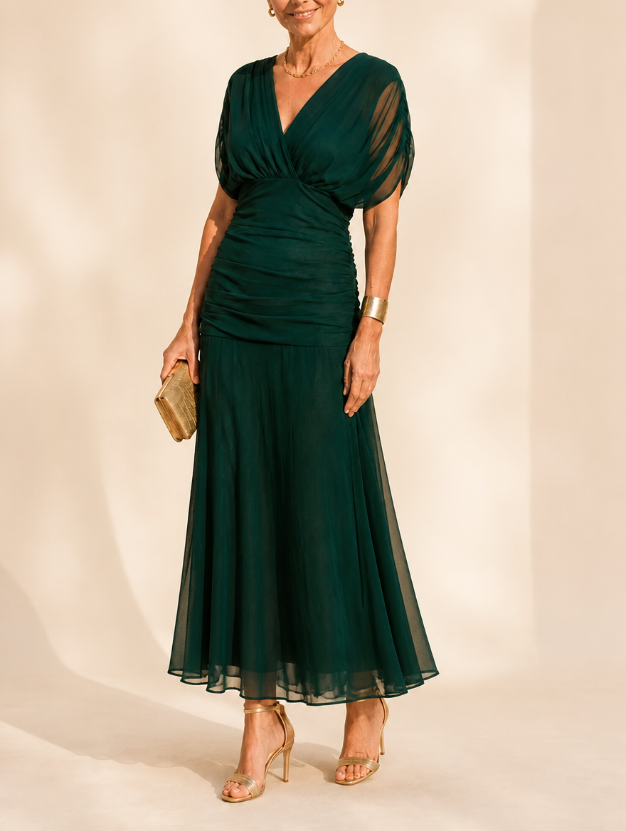 Morgan | Elegant Green Dress