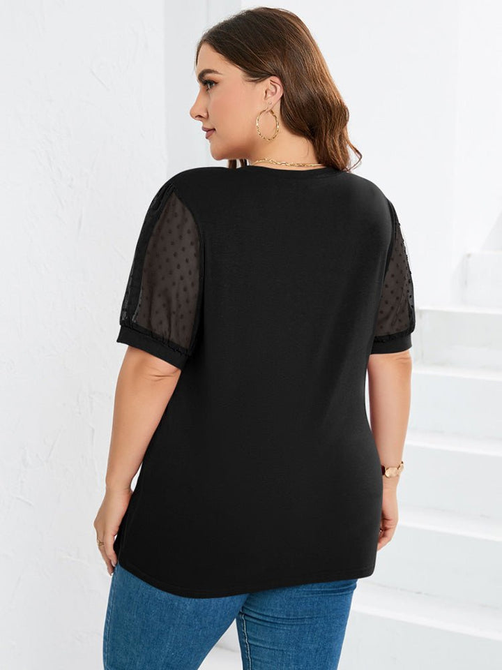 Jessica | Puff-Sleeve V-Neck Top for Women | Smart Casual