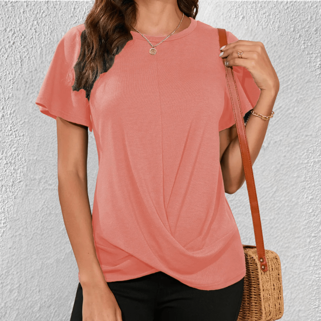 Luna | Tummy Tucking Round-neck top