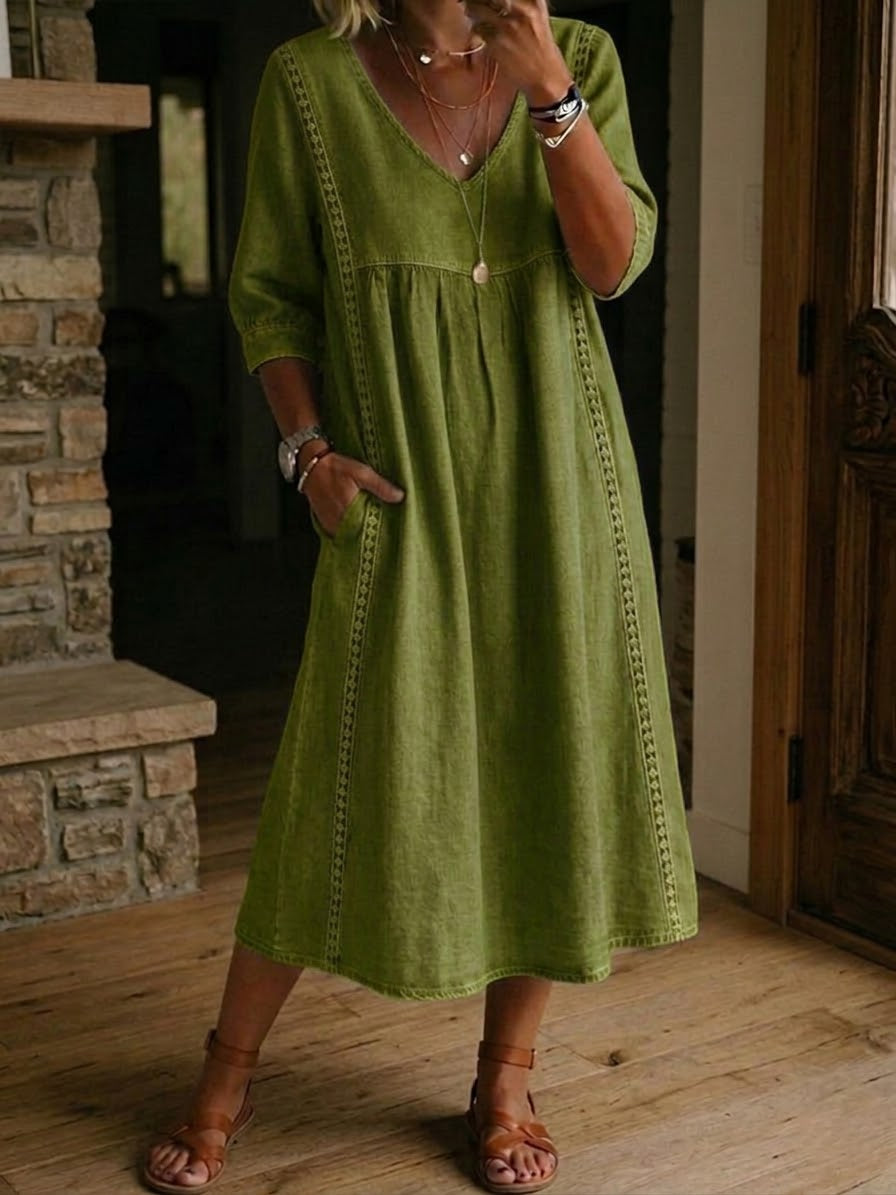 Helena | Casual Loose Patchwork Lace Dress for Women