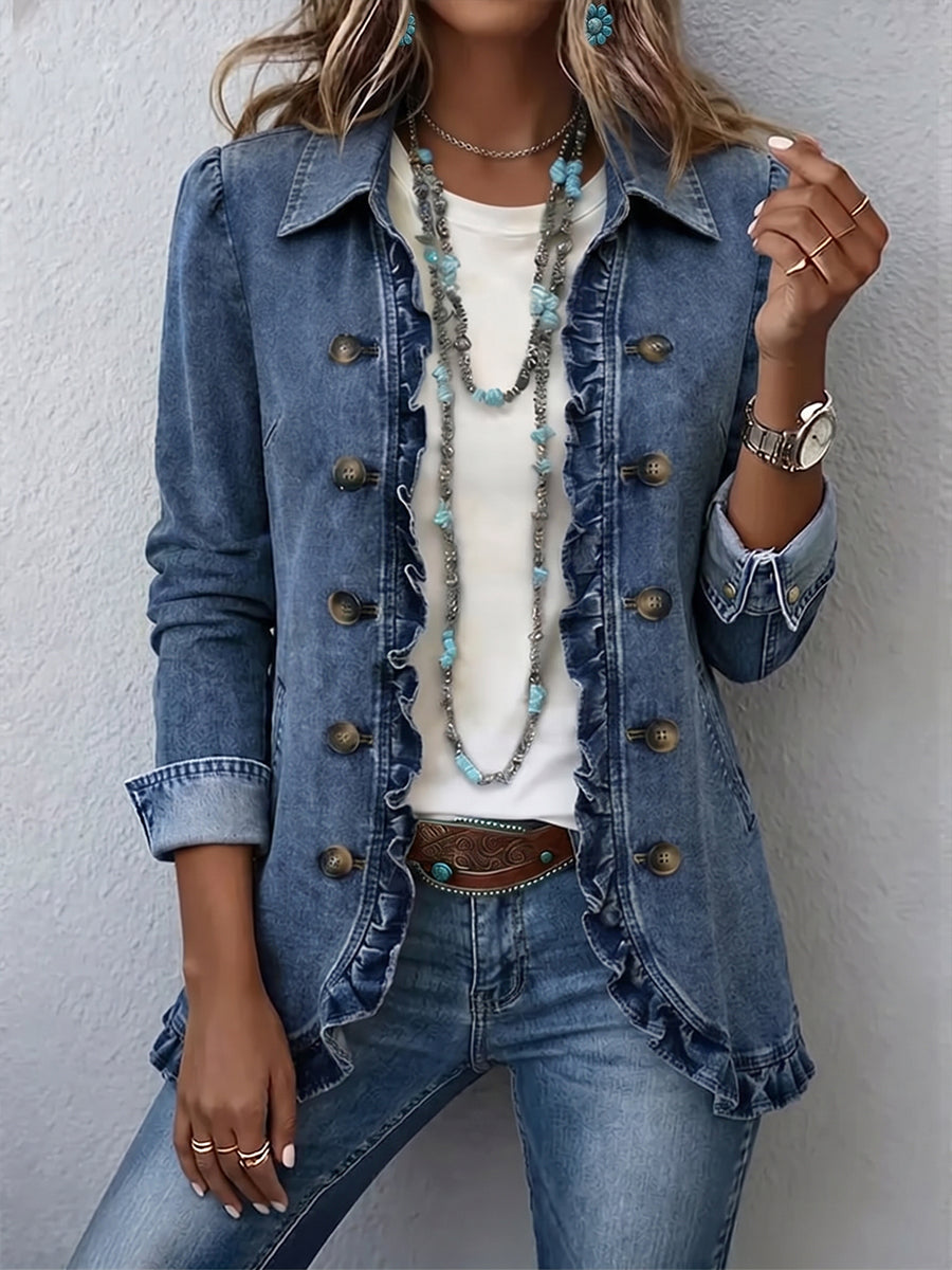 Ruffelle | Boho Ruffled Jacket for Women