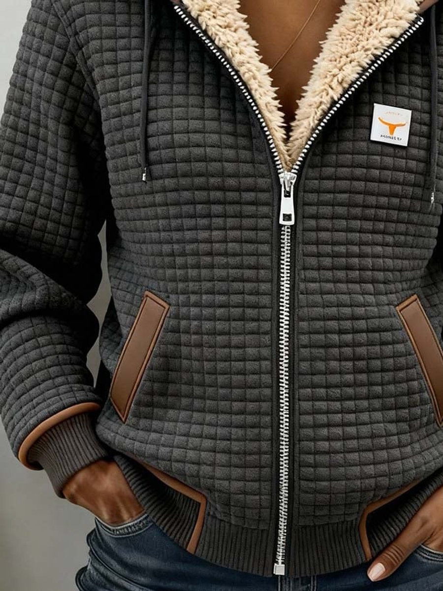 Penelope | Sherpa-Lined Quilted Hooded Jacket for Women